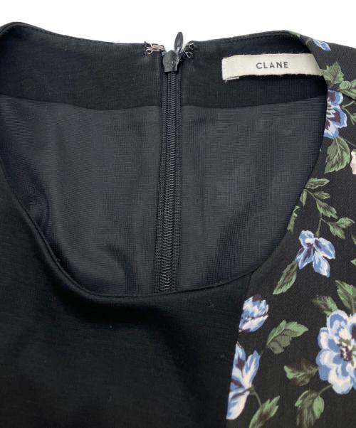 CLANE（クラネ）CLANE (クラネ) VINTAGE FLOWER DOCKING ONEPIECE ブラック サイズ:1の古着・服飾アイテム