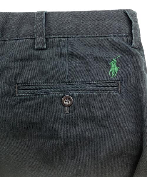 POLO RALPH LAUREN（ポロ・ラルフローレン）POLO RALPH LAUREN (ポロ・ラルフローレン) タックパンツ ブラック サイズ:Ｗ35の古着・服飾アイテム