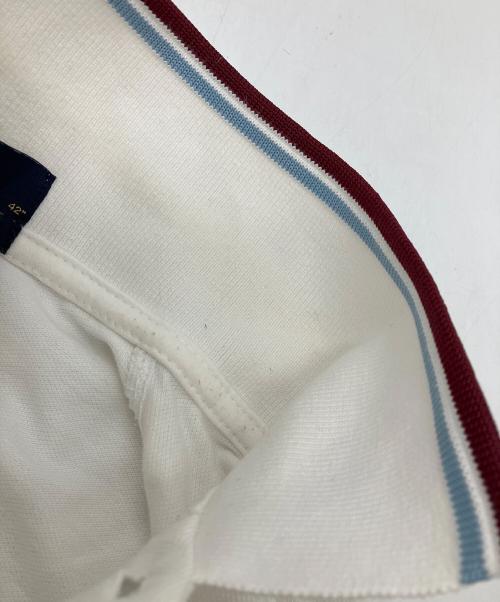 FRED PERRY（フレッドペリー）FRED PERRY (フレッドペリー) 半袖ポロシャツ ホワイト サイズ:42の古着・服飾アイテム