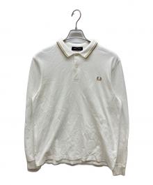 FRED PERRY（フレッドペリー）の古着「長袖ポロシャツ」｜ホワイト