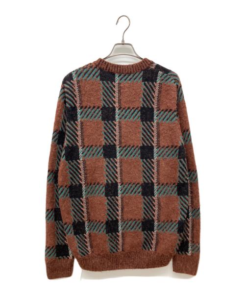 FRED PERRY（フレッドペリー）FRED PERRY (フレッドペリー) タータンチェックカーディガン ブラウン サイズ:Mの古着・服飾アイテム