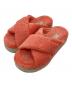 UGG（アグ）の古着「Fuzz Sugar Terry Cross Slide」｜ピンク