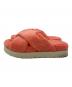 UGG (アグ) Fuzz Sugar Terry Cross Slide ピンク サイズ:24：4000円