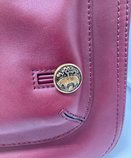 BROOKS BROTHERS（ブルックスブラザーズ）BROOKS BROTHERS (ブルックスブラザーズ) レザーハンドバッグ レッドの古着・服飾アイテム