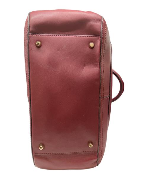 BROOKS BROTHERS（ブルックスブラザーズ）BROOKS BROTHERS (ブルックスブラザーズ) レザーハンドバッグ レッドの古着・服飾アイテム