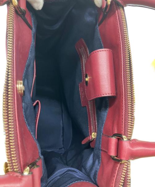 BROOKS BROTHERS（ブルックスブラザーズ）BROOKS BROTHERS (ブルックスブラザーズ) レザーハンドバッグ レッドの古着・服飾アイテム