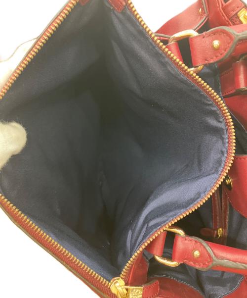 BROOKS BROTHERS（ブルックスブラザーズ）BROOKS BROTHERS (ブルックスブラザーズ) レザーハンドバッグ レッドの古着・服飾アイテム