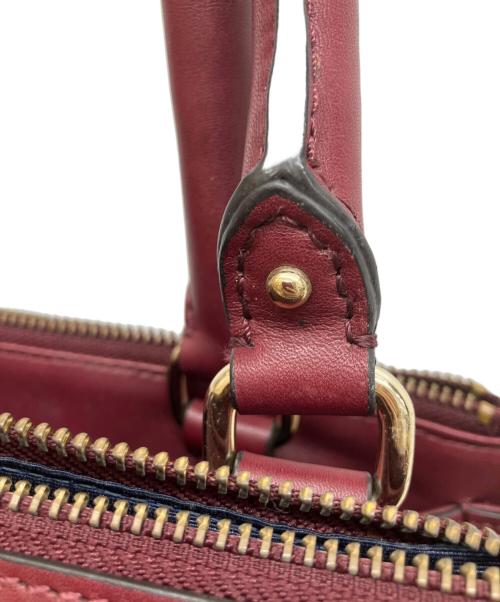 BROOKS BROTHERS（ブルックスブラザーズ）BROOKS BROTHERS (ブルックスブラザーズ) レザーハンドバッグ レッドの古着・服飾アイテム
