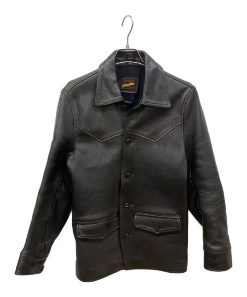 FREEDOM（フリーダム）freedom (フリーダム) ゴートレザー 30'S カーコート ブラック サイズ:Mの古着・服飾アイテム
