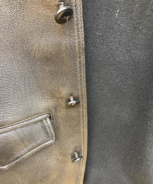 FREEDOM（フリーダム）freedom (フリーダム) ゴートレザー 30'S カーコート ブラック サイズ:Mの古着・服飾アイテム