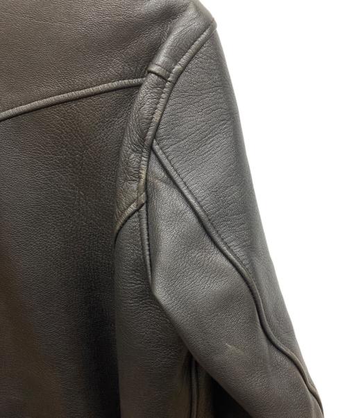 FREEDOM（フリーダム）freedom (フリーダム) ゴートレザー 30'S カーコート ブラック サイズ:Mの古着・服飾アイテム