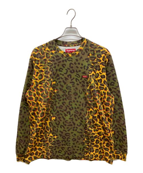 SUPREME（シュプリーム）Supreme (シュプリーム) 24AW Small Box L/S Tee Cheetah グリーン×イエロー サイズ:Mの古着・服飾アイテム