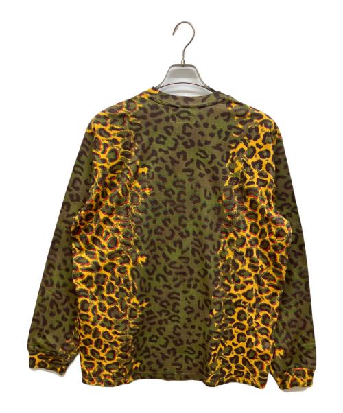 SUPREME（シュプリーム）Supreme (シュプリーム) 24AW Small Box L/S Tee Cheetah グリーン×イエロー サイズ:Mの古着・服飾アイテム