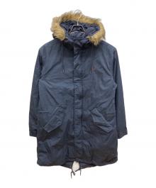 FRED PERRY（フレッドペリー）の古着「ライナー付モッズコート」｜ネイビー