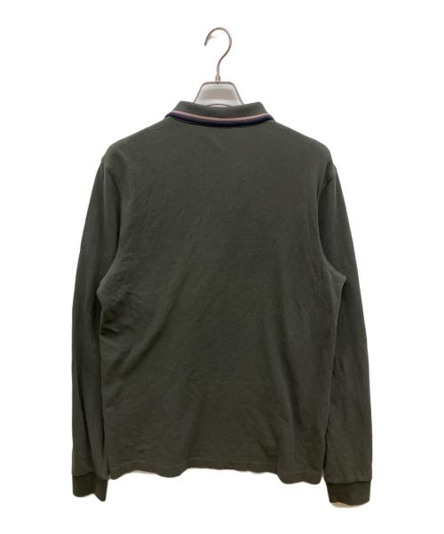 FRED PERRY（フレッドペリー）FRED PERRY (フレッドペリー) 長袖ポロシャツ カーキ サイズ:Lの古着・服飾アイテム