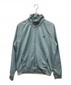 FRED PERRYフレッドペリー）の古着「CONTRAST TAPE TRACK JACKET」｜ブルー