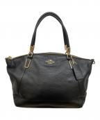 COACHコーチ）の古着「スモール ケルシー サッチェル ハンドバッグ」｜ブラック