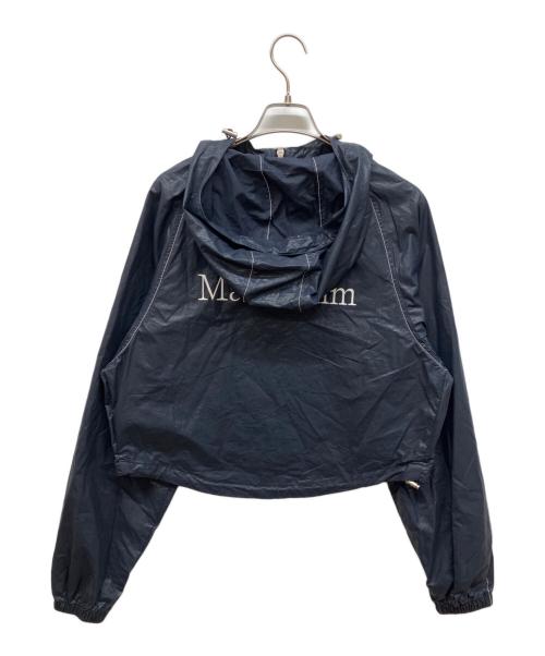 Matin Kim（マーティン・キム）matin kim (マーティン・キム) MATIN CROP HOODY COATING JUMPER ネイビー サイズ:FREEの古着・服飾アイテム