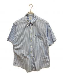 346 BROOKS BROTHERS（346 ブルックスブラザーズ）の古着「S/Sストライプシャツ」｜ブルー