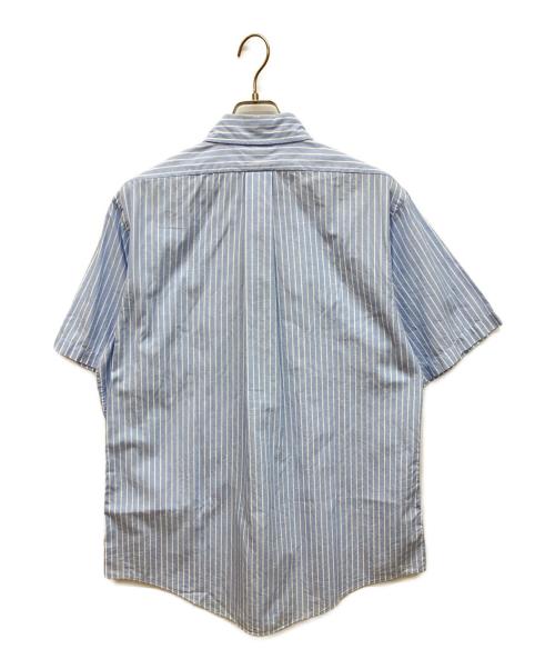 346 BROOKS BROTHERS（346 ブルックスブラザーズ）346 BROOKS BROTHERS (346 ブルックスブラザーズ) S/Sストライプシャツ ブルー サイズ:Lの古着・服飾アイテム