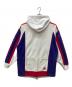 adidas (アディダス) プルオーバーパーカー ホワイト×パープル サイズ:M-L：4000円