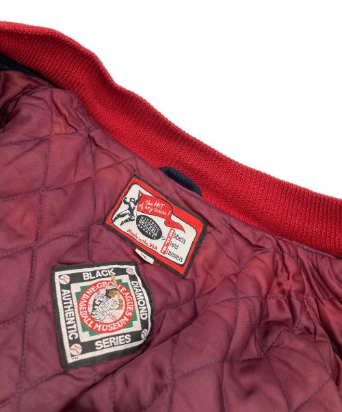 eff（-）EFF (-) メルトンスタジアムジャンパー ブラック サイズ:XLの古着・服飾アイテム