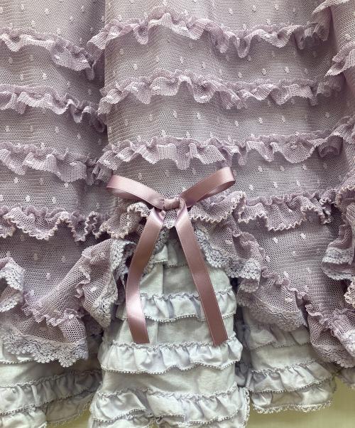 PINK HOUSE（ピンクハウス）PINK HOUSE (ピンクハウス) フリルスカート パープル サイズ:-の古着・服飾アイテム