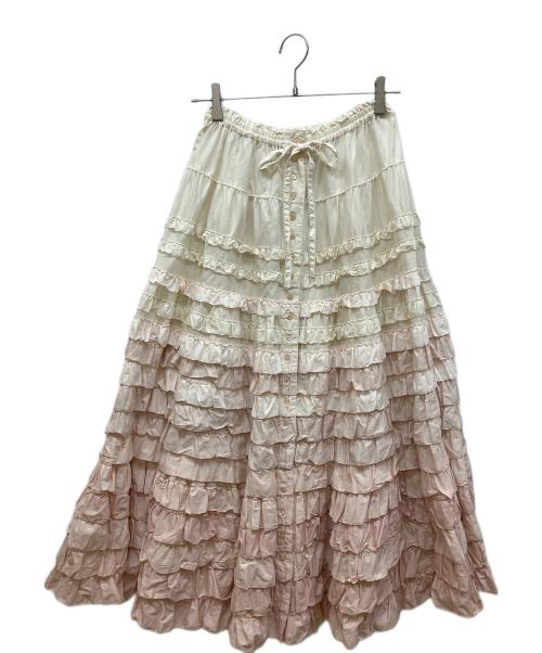 PINK HOUSE（ピンクハウス）PINK HOUSE (ピンクハウス) フリルスカート ピンク サイズ:-の古着・服飾アイテム