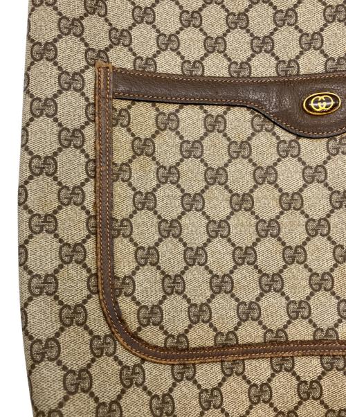 GUCCI（グッチ）GUCCI (グッチ) PVCシェリーライントートバッグ ベージュの古着・服飾アイテム