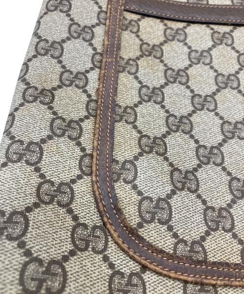 GUCCI（グッチ）GUCCI (グッチ) PVCシェリーライントートバッグ ベージュの古着・服飾アイテム
