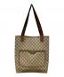 GUCCI（グッチ）の古着「PVCシェリーライントートバッグ」｜ベージュ
