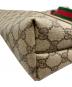 中古・古着 GUCCI (グッチ) PVCシェリーライントートバッグ ベージュ：18000円