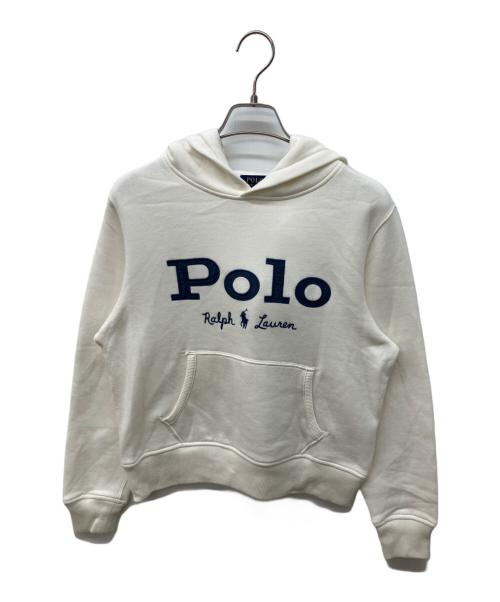POLO RALPH LAUREN（ポロ・ラルフローレン）POLO RALPH LAUREN (ポロ・ラルフローレン) プルオーバーパーカー ホワイト サイズ:Ｓの古着・服飾アイテム