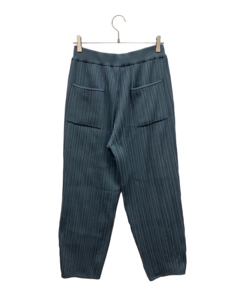 YOKE（ヨーク）YOKE (ヨーク) PLEATED KNIT LOUNGE PANTS ブルー サイズ:2の古着・服飾アイテム