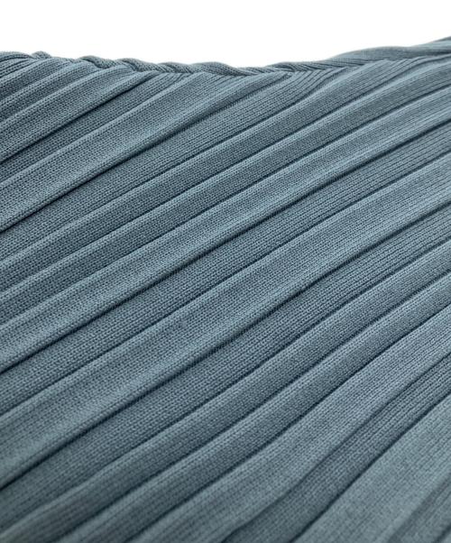 YOKE（ヨーク）YOKE (ヨーク) PLEATED KNIT LOUNGE PANTS ブルー サイズ:2の古着・服飾アイテム