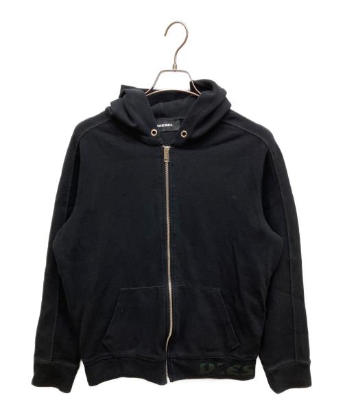 DIESEL（ディーゼル）DIESEL (ディーゼル) ジップパーカー ブラック サイズ:Lの古着・服飾アイテム