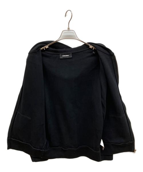 DIESEL（ディーゼル）DIESEL (ディーゼル) ジップパーカー ブラック サイズ:Lの古着・服飾アイテム