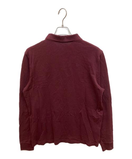 FRED PERRY（フレッドペリー）FRED PERRY (フレッドペリー) 長袖ポロシャツ ワインレッド サイズ:Lの古着・服飾アイテム