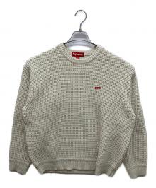 SUPREME（シュプリーム）の古着「Waffle Small Box Sweater」｜アイボリー