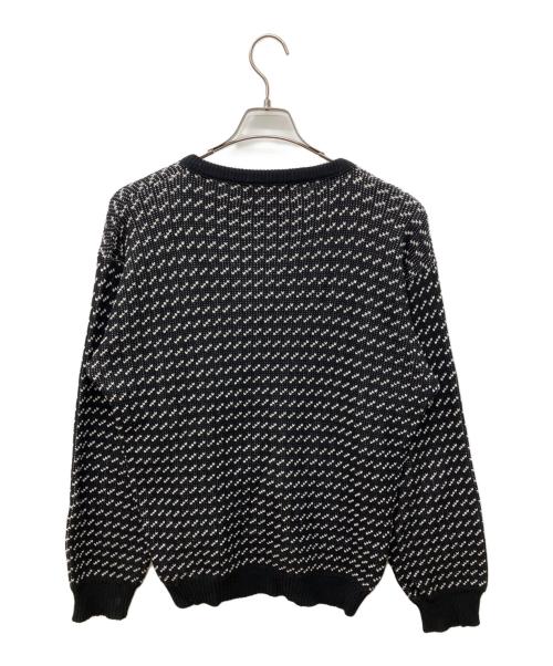 binghamton knitting company（ビンガムトンニッティングカンパニー）Binghamton Knitting Company (ビンガムトンニッティングカンパニー) バーズアイニット ブラック サイズ:Ｌの古着・服飾アイテム