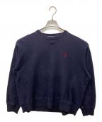 POLO SPORTポロスポーツ）の古着「ワンポイントクルーネックスウェット」｜ネイビー