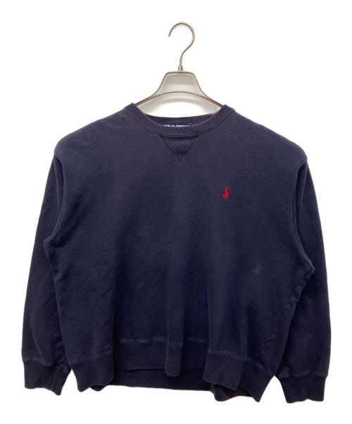 POLO SPORT（ポロスポーツ）POLO SPORT (ポロスポーツ) ワンポイントクルーネックスウェット ネイビー サイズ:Ｌの古着・服飾アイテム