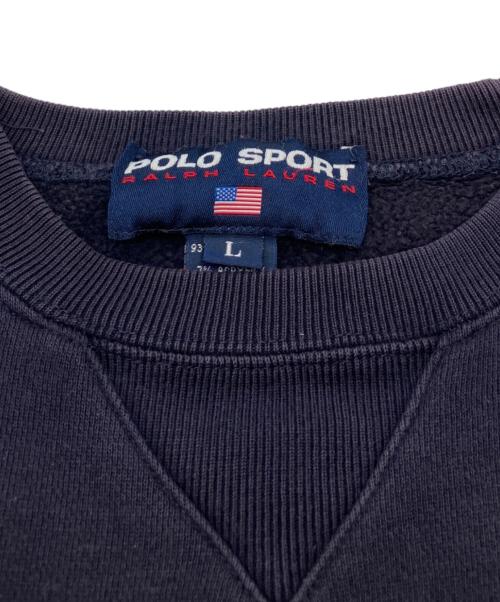 POLO SPORT（ポロスポーツ）POLO SPORT (ポロスポーツ) ワンポイントクルーネックスウェット ネイビー サイズ:Ｌの古着・服飾アイテム