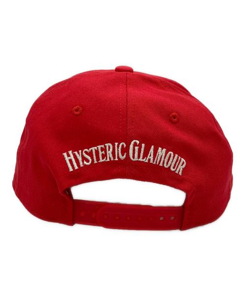 Hysteric Glamour（ヒステリックグラマー）Hysteric Glamour (ヒステリックグラマー) HYS WHISKY刺繍 キャップ レッド サイズ:FREEの古着・服飾アイテム