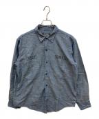 Hysteric Glamourヒステリックグラマー）の古着「KINKY JEANS プリズナーシャツ」｜ネイビー