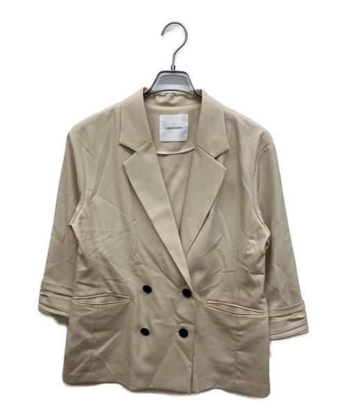 LAGUNA MOON（ラグナムーン）LAGUNA MOON (ラグナムーン) バイカラーボタンジャケット ベージュ サイズ:FREE 未使用品の古着・服飾アイテム