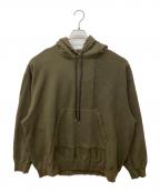 Name.ネーム）の古着「再構築フーディー」｜オリーブ