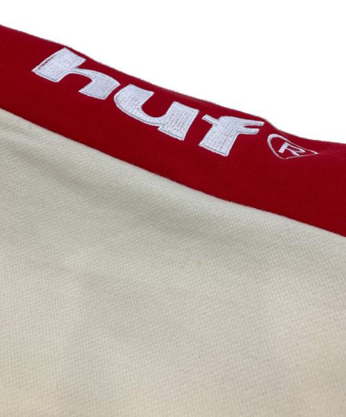 HUF（ハフ）HUF (ハフ) Taped 1/4 Zip Fleece グリーン サイズ:Ｌの古着・服飾アイテム