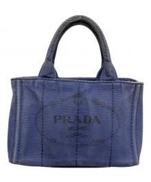 PRADA（プラダ）の古着「デニムカナパトートバッグ」｜インディゴ