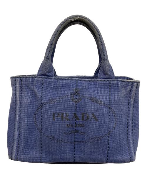 PRADA（プラダ）PRADA (プラダ) デニムカナパトートバッグ インディゴの古着・服飾アイテム